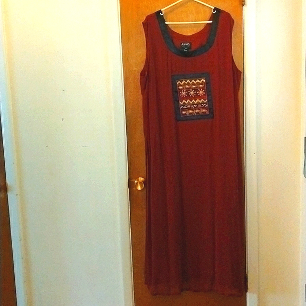 AS•HRO Feminine Boho Style Maxi Dress Sz. XXXL